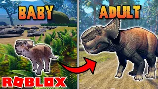 I Survived as a PACHYRHINOSAURUS in ROBLOX!