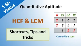HCF and LCM - Shortcuts & Tricks for Placement Tests, Job Interviews & Exams