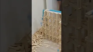 Satisfying Kapla Domino Falling!