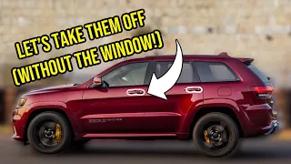 How to remove door handles on a jeep Cherokee (without having to remove the windows)