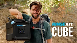 Introducing the RinseKit Cube: 4 Gallon Battery-Powered Portable Shower