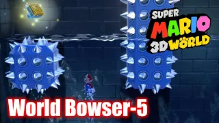 Super Mario 3D World - World Bowser 5 - Deepwater Dungeon - All Stars & Stamp 100% Walkthrough