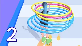 Hula Hoop Race Gameplay Walkthrough Levels 4-8 (Android, iOS) Part 2