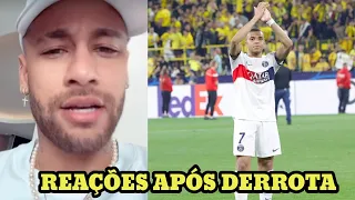 REAÇÕES COM A DERROTA DO PSG PARA O BORUSSIA DORTMUND NA CHAMPIONS 😯