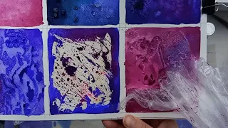 WATERCOLOR TEXTURES - 6 ways how to do it with comments