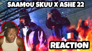 AMERICAN REACTS TO FRENCH DRILL RAP! Saamou Skuu x ASHE 22 - French Drill 7 (Clip Officiel)