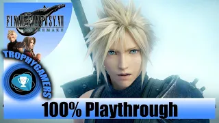 Final Fantasy 7 Remake - 100% Full Game Playthrough No Commentary (Cutscenes, Bosses and Gameplay)