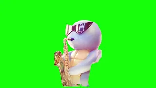 Squirtle Saxophone Meme (honkin) - Green Screen