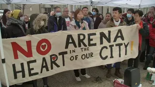 Protesters urge Philadelphia City Council not to fund new 76ers arena with city dollars