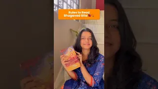 Rules to Read Bhagavad Gita 📖📿 #shorts #bhagavadgita #gitasegyaan