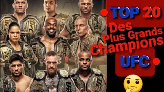 TOP 20 Des Plus Grands Champions UFC #ufc