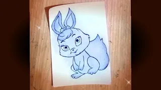 How to Draw a Cute Squirrel 🐿️ drawing || Squirrel pencil drawing step by step easy...