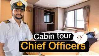 Chief Officer Cabin Tour On Container Ship ❤️ | How The Cabin Of Officer Looks like | Ships cabin