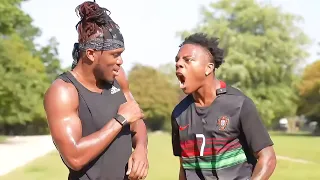 confronting KSI before the charity match..