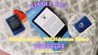 she got a kindle[kindle basic 2022 unboxing]💐-kindle era📖