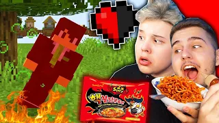 Minecraft Dar Damage = RAMEN PICANT 🥵🌶️