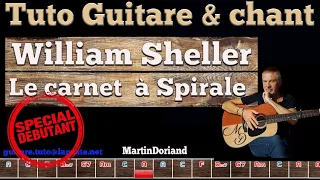 Tuto Guitare chant Le carnet à spirale William Sheller