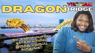 Da Nang's Dragon Bridge Breathing Fire Show In 4k - Vietnam Travel Guide Tamil