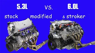 5.3L vs 6.0L-STOCK, MODIFIED & STROKER (IS BIGGER BETTER?)