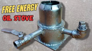 How to make waste oil burner stove | Diy