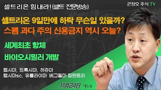 [셀트권] 셀트리온 9일만에 장대음봉 무슨일 일을까?