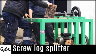 Screw log splitter