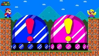 Can Mario Press the Ultimate Mega BLUE and PINK Switch in New Super Mario Bros. Wii???