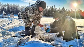 ПРОВЕРКА СЕТЕЙ В -30 И ОПЯТЬ ЖЁСТКО НАКАЗАН! САМОЕ СТРАШНОЕ ОЗЕРО ЯКУТИИ 2