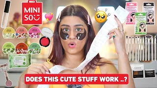 Trying MiniSo Makeup 🤯 Does this actually work? | Makeup Haul | Ria Sehgal