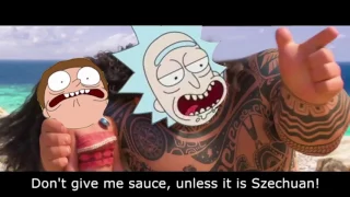 Moana your welcome Rick and Morty version