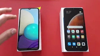 Samsung Galaxy A02 vs Redmi 9A مقارنة بين هاتفي