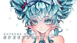 speedpaint || cinnamiku / hatsune miku