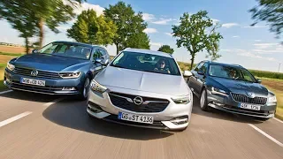 2018 Volkswagen Passat Variant vs 2018 Opel Insignia Sports Tourer vs 2018 Skoda Superb Combi