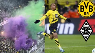 Goals galore, excitement and Pyro!  Borussia Dortmund -  Borussia Mönchengladbach