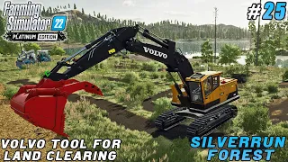 New VOLVO TOOL for land clearing, making & selling wood chips | Silverrun Forest | FS 22 | ep #25