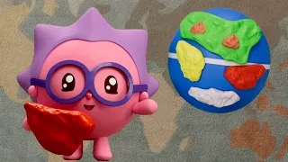 Малышарики - Выше облаков - серия 242 -  мультфильмы для малышей - Наша планета