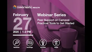 Peer Support On Campus Webinar