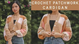 Crochet Patchwork Cardigan Tutorial | Inspired by Harry Style Cardigan | Chenda DIY