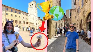 Abbiamo mangiato il GELATO Campione del Mondo a SAN GIMIGNANO: la Città con le 13 Torri (in Toscana)