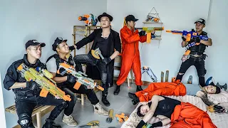 3T Nerf War : Captain SEAL X Warriors Nerf Guns Fight Crime Dr Ken Crazy Gang Darkness