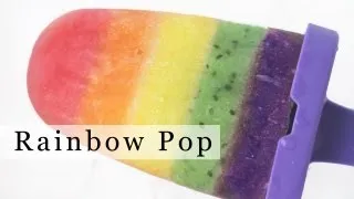 How to Make Rainbow Popsicle, Fruit Ice Pop DIY Rainbow Treats