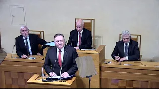Secretary Pompeo remarks at the Czech Senate, in Prague