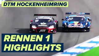 Spannung pur! Van der Linde zieht mit Lawson gleich | Hockenheimring DTM Rennen 1 | Highlights