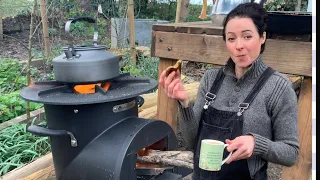 Emma Tries to Light a Rocket Stove