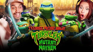 TEENAGE MUTANT NINJA TURTLES: MUTANT MAYHEM MOVIE REACTION - COWABUNGA! - First Time Watching