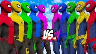 TEAM AMAZING SPIDER-MAN COLOR VS TEAM SPIDER-MAN COLOR - SPIDER-MAN BATTLE - EPIC SUPERHEROES WAR