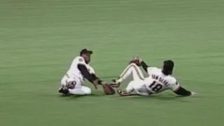 1991 NLCS Gm7: Van Slyke makes diving catch in center