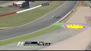 Vittantonio Liuzzi overtake on Jarno Trulli British GP 2010