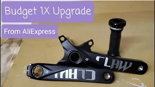 Mongoose Dolomite ALX 1x Budget Conversion Upgrade - AliExpress Budget Crankset for a Fat Bike 120mm