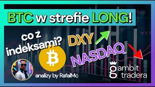 BTC w strefie po wierzchołek! Czy indeksy pozwolą na wzrosty? | Analizy by RafalMc